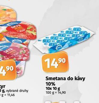 Coop Smetana do kávy nabídka