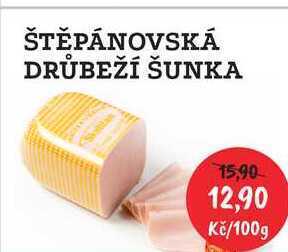 RABBIT řeznictví Štěpánovská drůbeží šunka 100g nabídka
