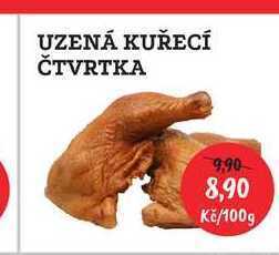 RABBIT řeznictví Uzená kuřecí čtvrtka 100g nabídka