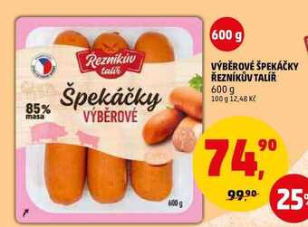 Penny Market Výběrové špekáčky řezníkův talíř, 600 g nabídka
