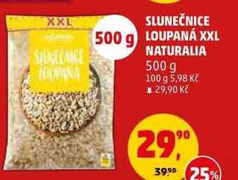 Penny Market Slunečnice loupaná xxl naturalia, 500 g nabídka