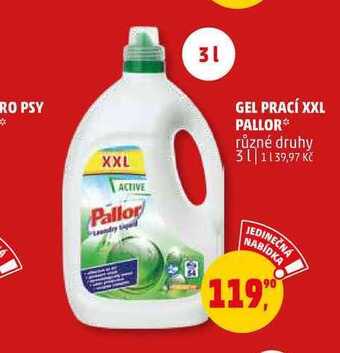 Penny Market Gel prací xxl pallor, 3 l nabídka