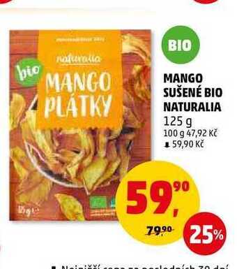 Penny Market Mango sušené bio naturalia, 125 g nabídka