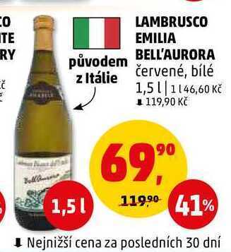 Penny Market Lambrusco emilia bell'aurora, 1,5 l nabídka