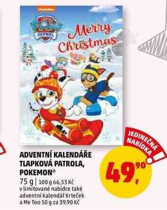 Penny Market Adventní kalendáře tlapková patrola, 75 g nabídka