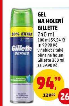 Penny Market Gel na holení gillette, 240 ml nabídka