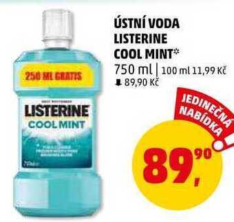 Penny Market Ústní voda listerine cool mint, 750 ml nabídka