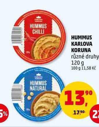 Penny Market Hummus karlova koruna, 120 g nabídka
