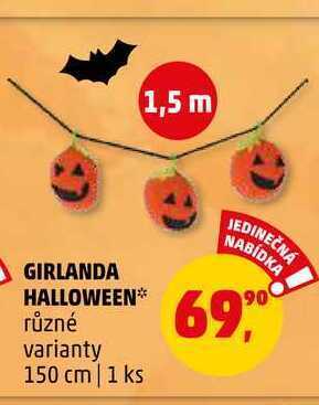 Girlanda halloween, 1 ks
