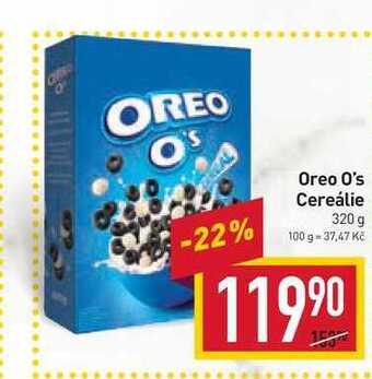 Billa Oreo o's cereálie 320 g nabídka