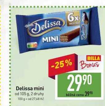Billa Delissa mini od 105 g nabídka