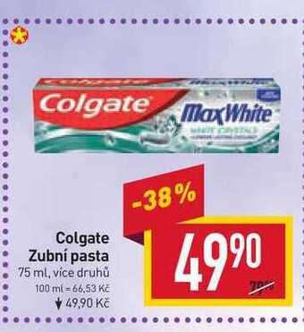 Billa Colgate zubní pasta 75 ml nabídka
