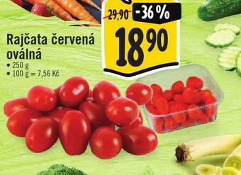 Jip Rajčata červená oválná nabídka