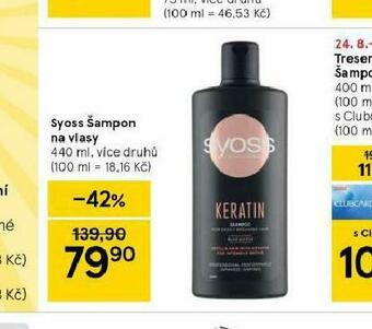 Tesco Syoss šampon nabídka