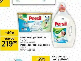 Tesco Persil prací gel / kapsle nabídka