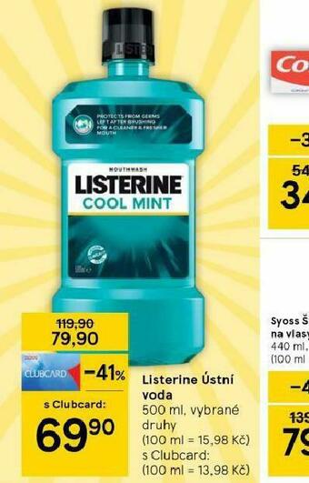 Tesco Listerine ústní voda nabídka