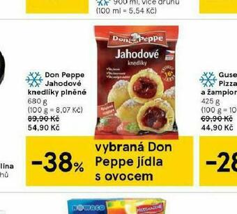 Tesco Don peppe jahodové knedlíky nabídka