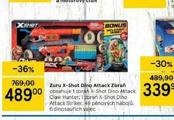Tesco Zuru x-shot dino attack zbraň nabídka