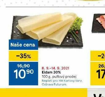 Tesco Eidam 30% nabídka