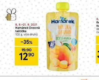 Tesco Hamánek ovocná taštička nabídka