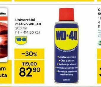 Tesco Wd-40 univerzální mazivo nabídka