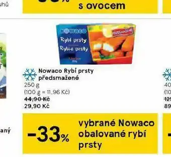 Tesco Nowaci rybí prsty přesmažené nabídka
