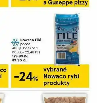 Tesco Nowaco filé ůporce nabídka