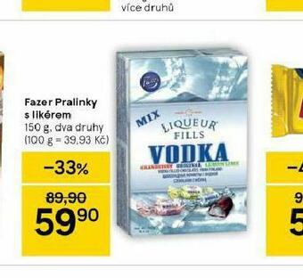 Tesco Fazer pralinky s likérem nabídka