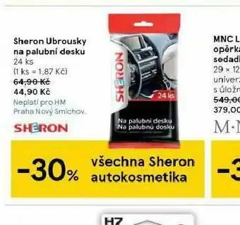 Tesco Sheron ubrousky na palubní desku nabídka