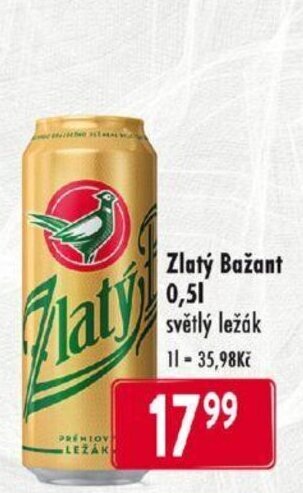 Qanto Zlatý Bažant 0,5L nabídka
