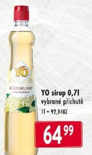 Qanto YO sirup 0,7L nabídka