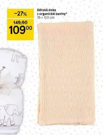 Tesco Dětská deka z organické bavlny nabídka