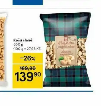 Tesco Kešu solené nabídka
