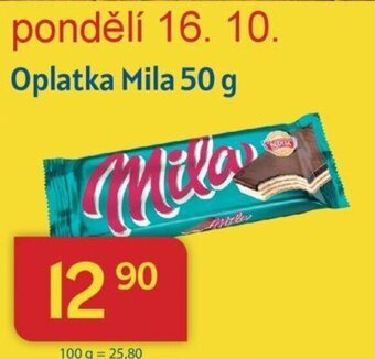 Kubík potraviny Oplatka Mila 50 g nabídka
