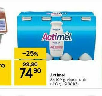 Tesco Actimel nabídka