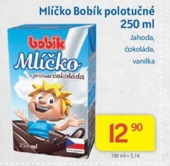 Kubík potraviny Mlíčko Bobík polotučné 250 ml nabídka