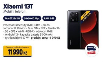 Datart Xiaomi 13T Mobilní telefon nabídka