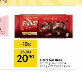 Tesco Figaro čokoláda nabídka