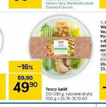 Tesco Tesco salát nabídka