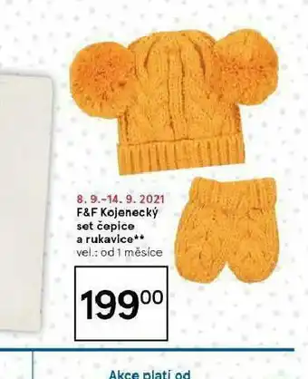 Tesco Kojenecký set čepice a rukavice nabídka