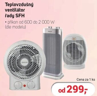 Teplovzdušný ventilátor řady SFH
