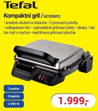 Planeo Elektro Tefal Kompaktní gril/GC305012 nabídka