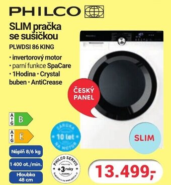 Planeo Elektro PHILCO SLIM pračka se sušičkou PLWDSI 86 KING nabídka