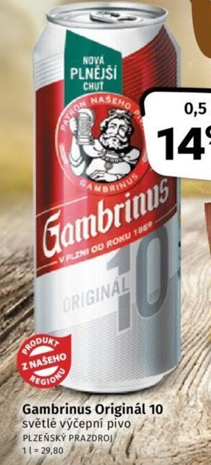 Coop Gambrinus Originál 10 nabídka