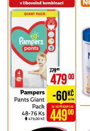 Teta Pampers dětské plenky nabídka