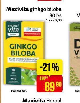 Teta Maxivita ginkgo biloba nabídka