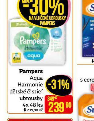 Teta Pampers dětské vlhčené ubrousky nabídka