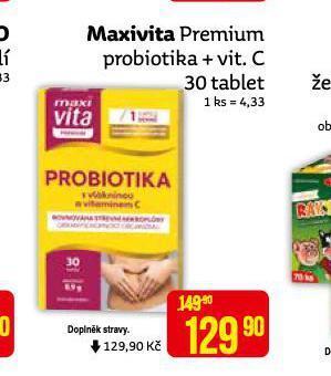 Teta Maxivita premium probiotika + vit. c nabídka