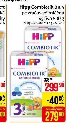 Teta Hipp combiotik 3 a 4 nabídka