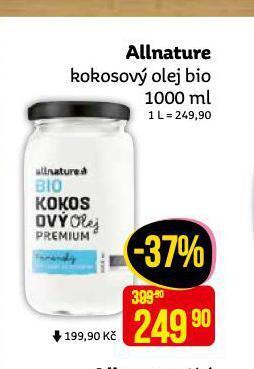 Teta Allnature kokosový olej bio nabídka